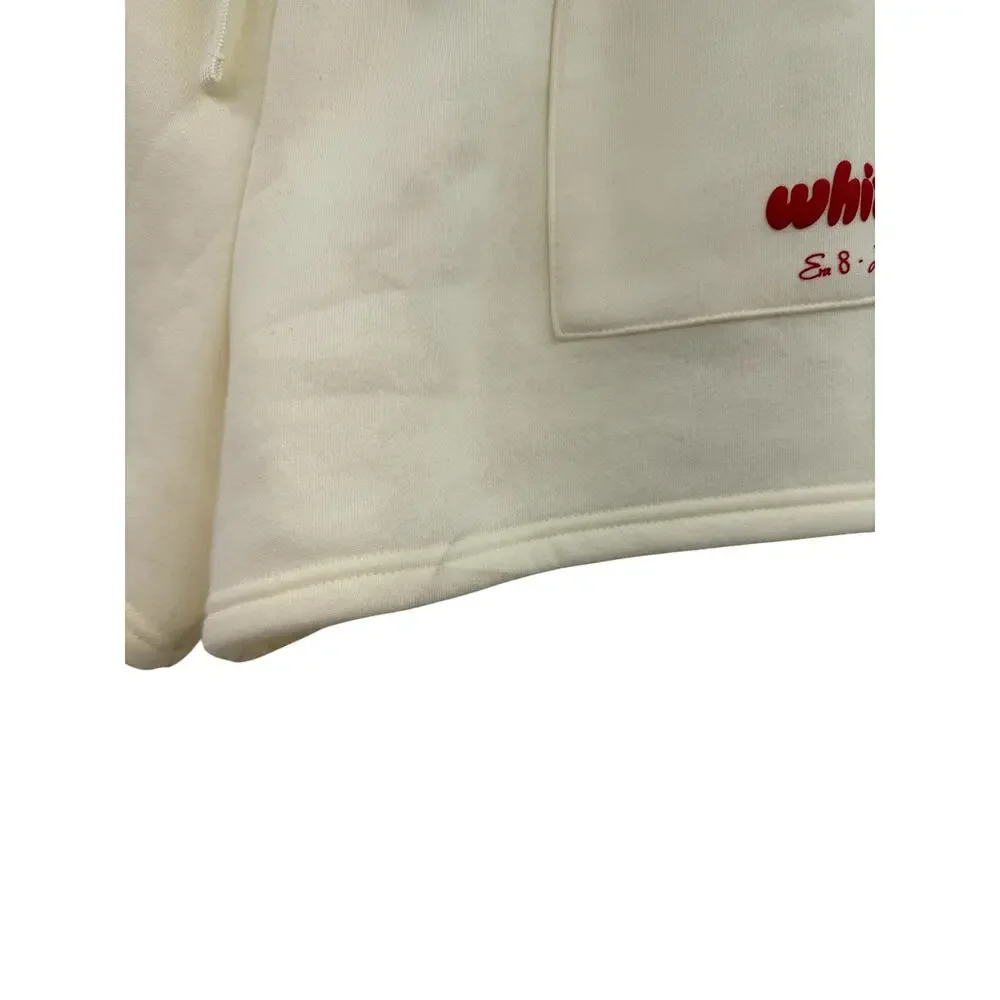 White Fox Era 8 Lounge‎ Essentials Cream Sweat Shorts Drawstring Size XL